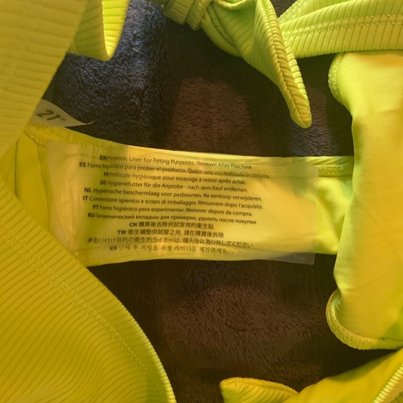 Lime green plus size swimming bottoms - Picture 3 of 3